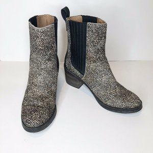 UGG Austraila Camden Exotic Calf Cow Hair Boots.